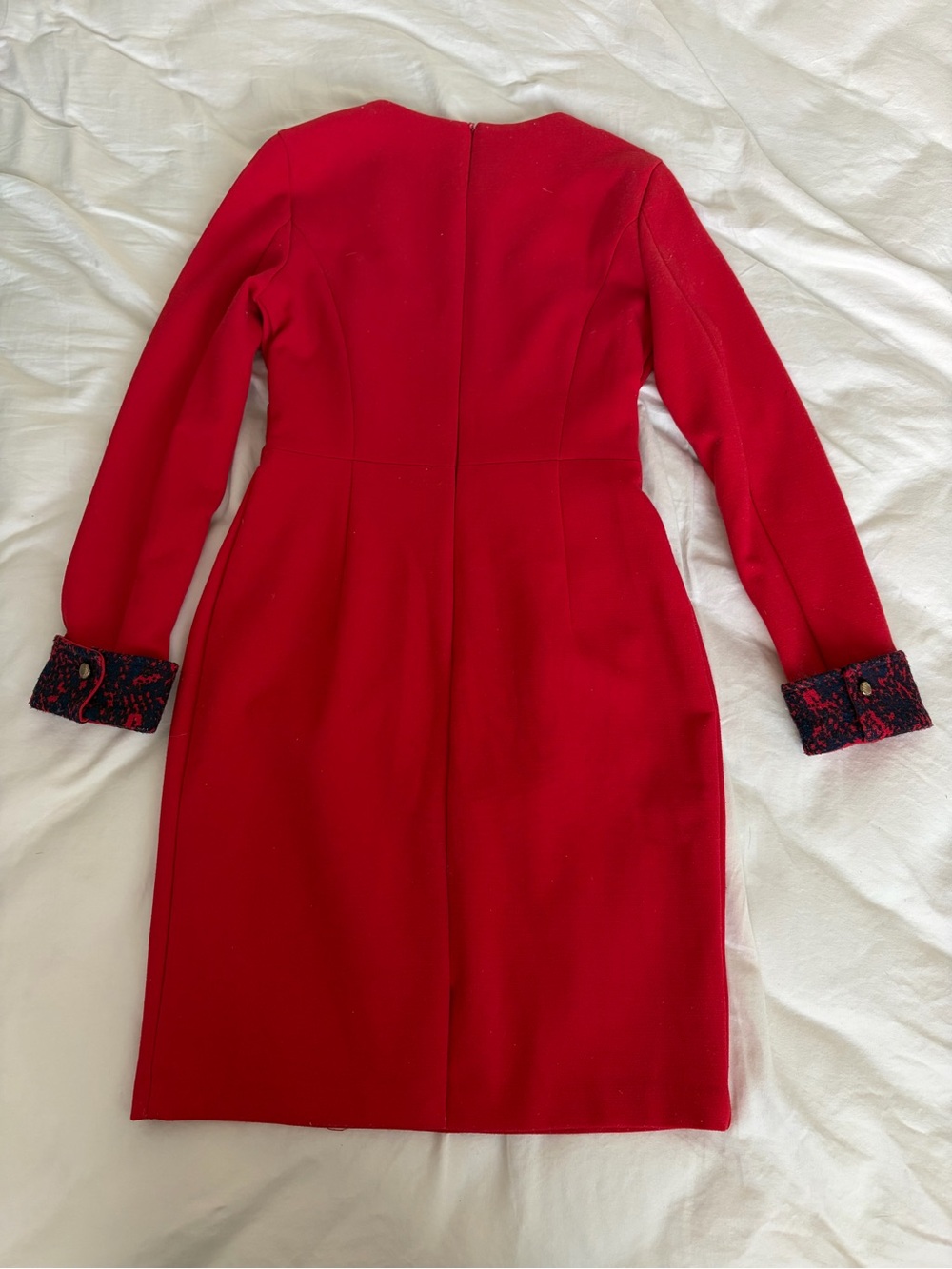 Urban Red Long-Sleeve Sheath Dress - Picture 6 of 6